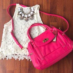 Merona So Pink Satchel Purse